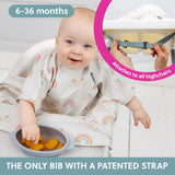 Bibado Short Sleeve Coverall Weaning Bib 6-36 Months Little Loader Grey