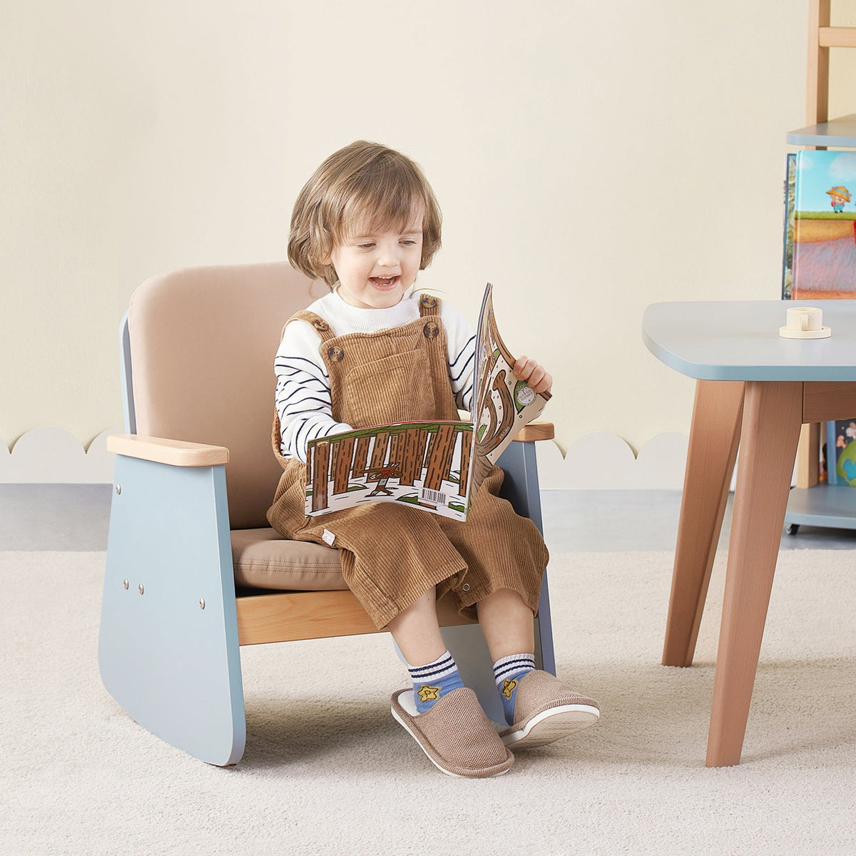 Boori Tidy Junior Rocking Chair – Barley & Almond | Kids Rocking Chair