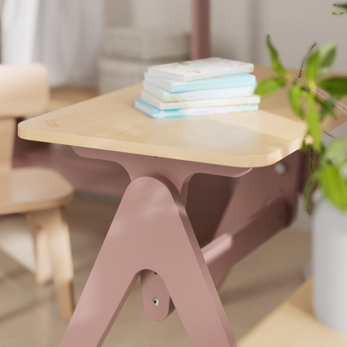 Boori Tidy Learning Table – Barley & Almond | Adjustable Kids Study Table 2–10 Years