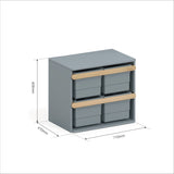 Boori Tidy Toy Cabinet - Barley and Almond