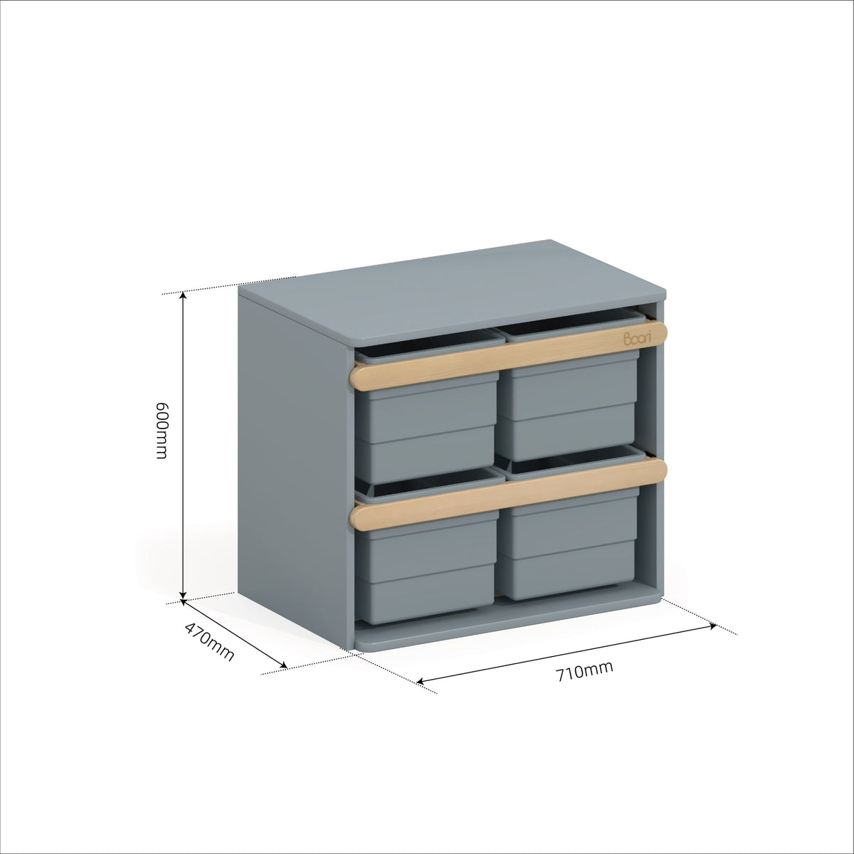Boori Tidy Toy Cabinet - Barley and Almond