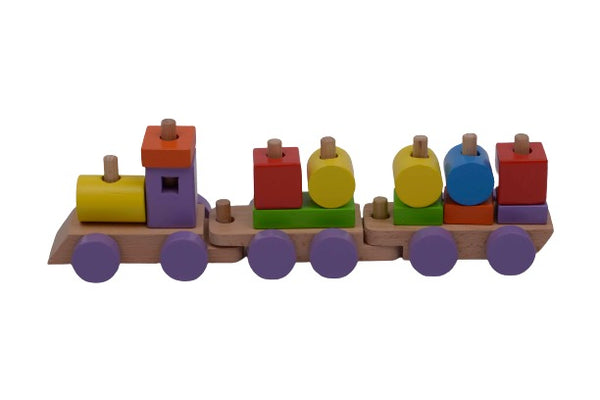 Hilife Train with Stackable Blocks 15Pcs 3Y+