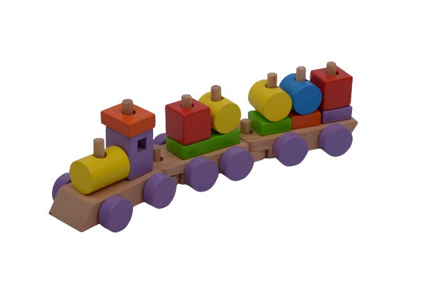 Hilife Train with Stackable Blocks 15 Pieces 3Y+ Multicolor