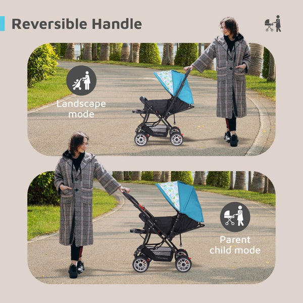 R For Rabbit Stroller Lollipop Lite Blue Abstract