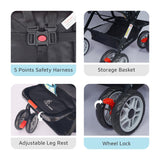 R For Rabbit Stroller Lollipop Lite Blue Abstract