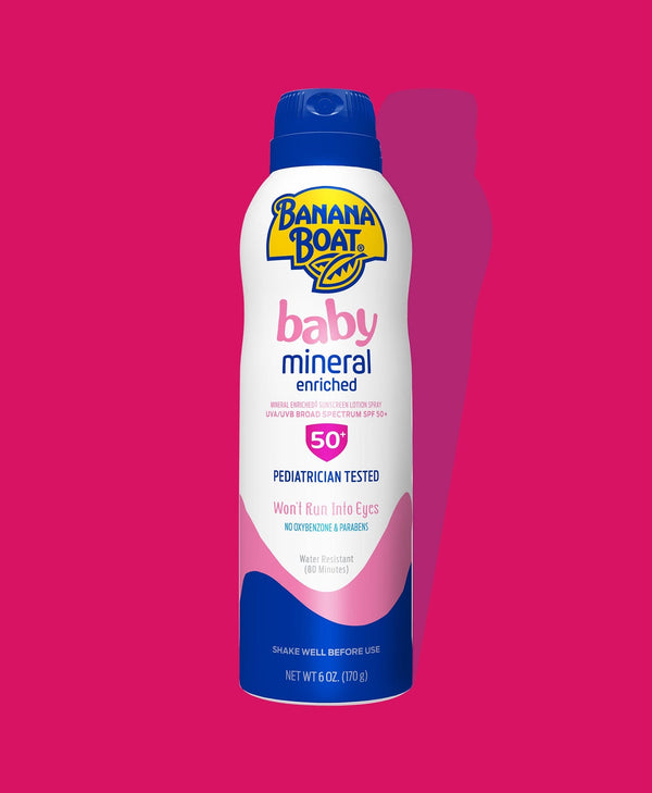 Banana-Boat Baby Mineral Enriched Spray SPF - 50+ (170GM)