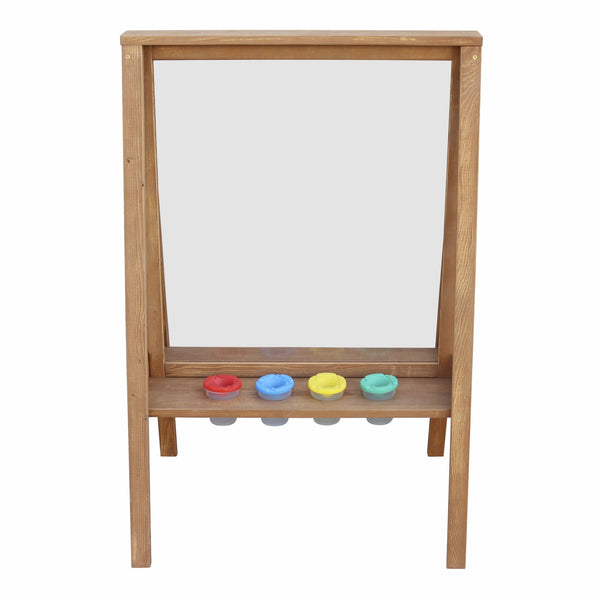 Backyard Discovery Eric Activity Wooden Easel – Dark Brown