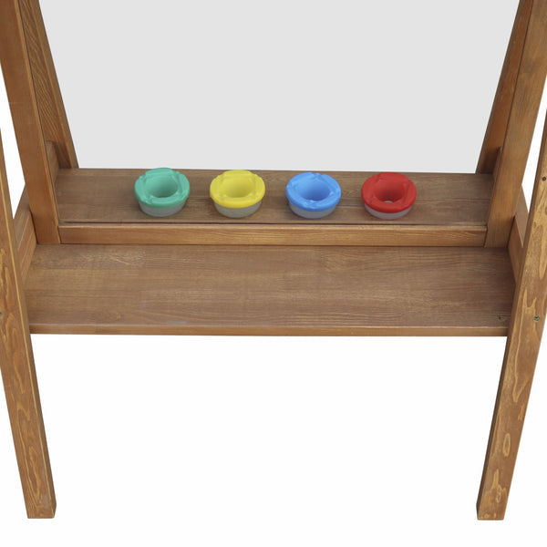 Backyard Discovery Eric Activity Wooden Easel – Dark Brown