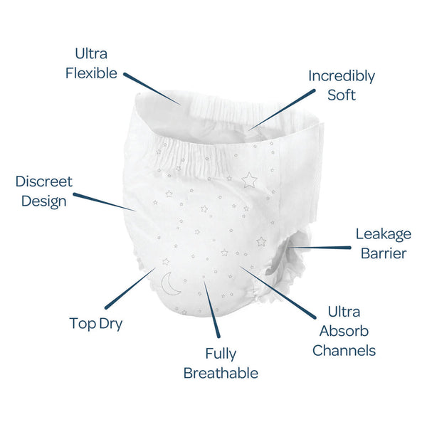 Bambo Dreamy Night Unisex Pants For Dry And Dreamy Nights (8-15 Years 35-50 Kgs)