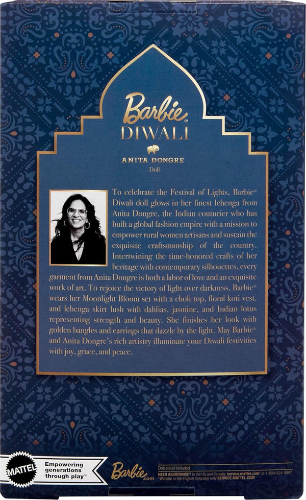 Barbie Signature Diwali Doll By Anita Dongre Wearing Festival Of Lights Look With Doll Stand