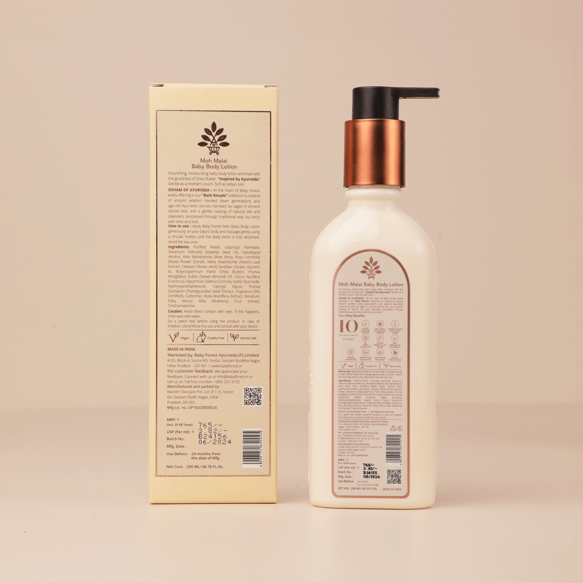 Baby Forest Moh Malai Baby Body Lotion – 200 ml