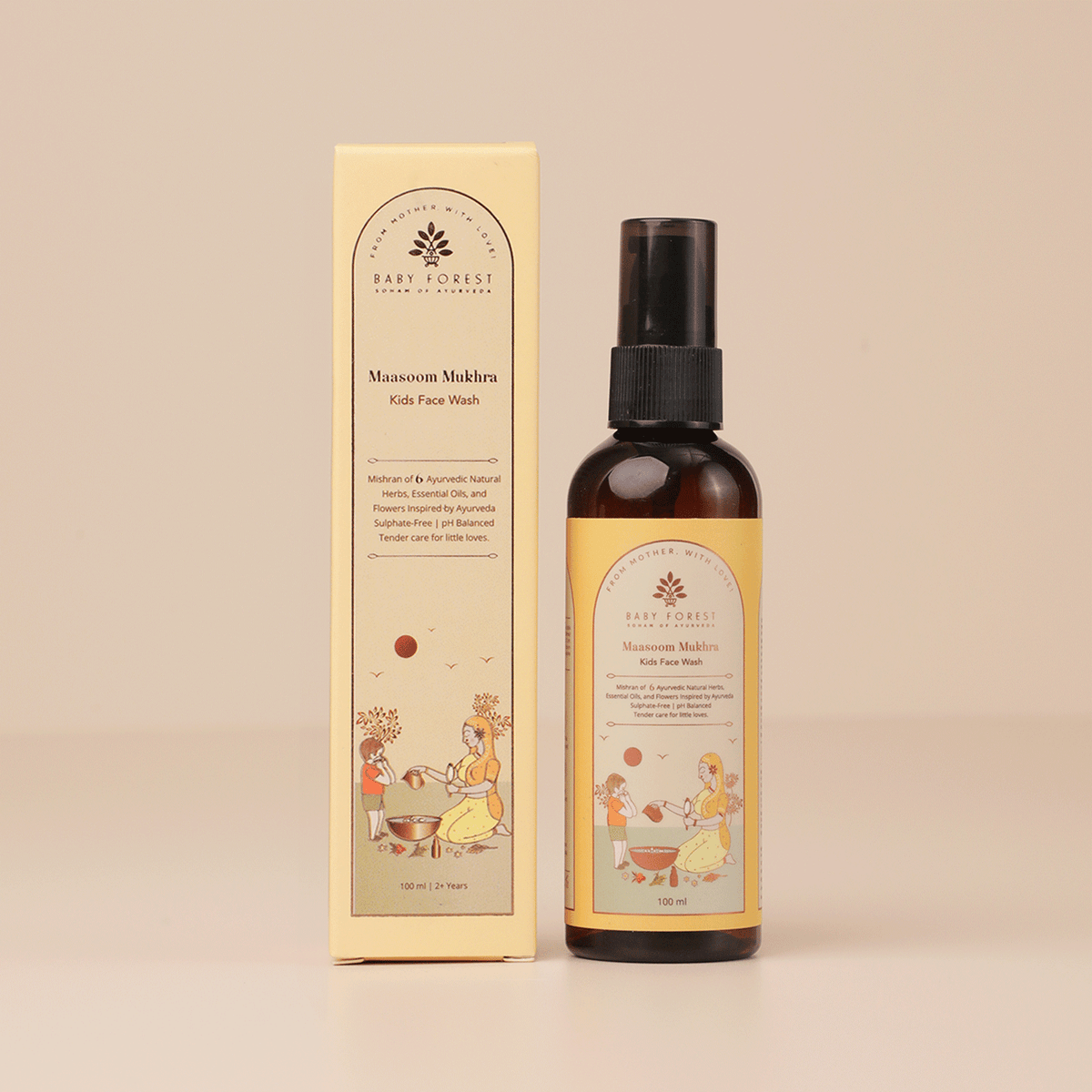 Baby Forest Maasoom Mukhra Ayurvedic Kids Face Wash – 100 ml