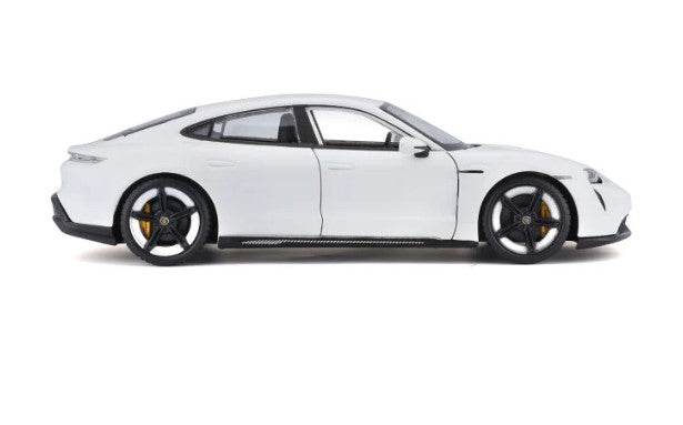 Bburago Porsche Taycan Turbo S 1:24 Die-Cast Model – White