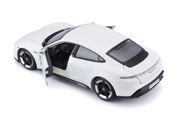 Bburago Porsche Taycan Turbo S 1:24 Die-Cast Model – White