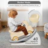 R For Rabbit Rock N Ride 3-in-1 Balance Board, Ride-On - Beige Grey