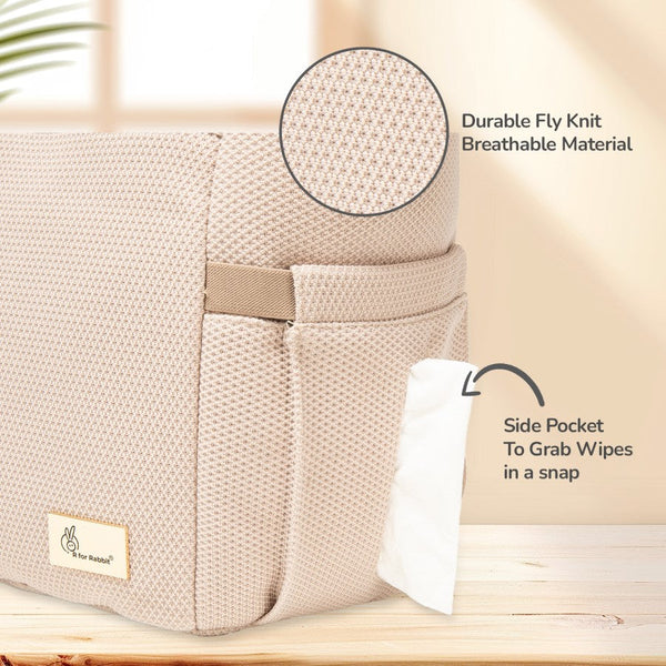 R for Rabbit Diaper Bag Caramello Tote Beige