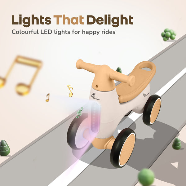 R For Rabbit Speedster Glider Baby Ride On Car - Beige