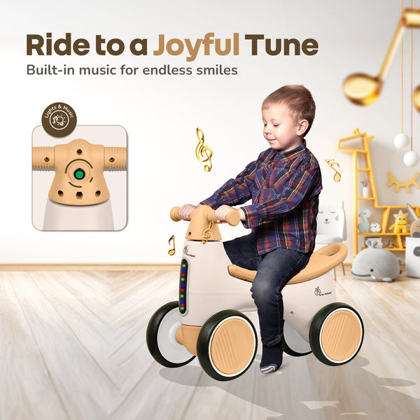 R For Rabbit Speedster Glider Baby Ride On Car - Beige