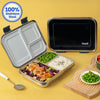 Basil Bento Neo 3-Compartment Lunchbox 1000 ml Black