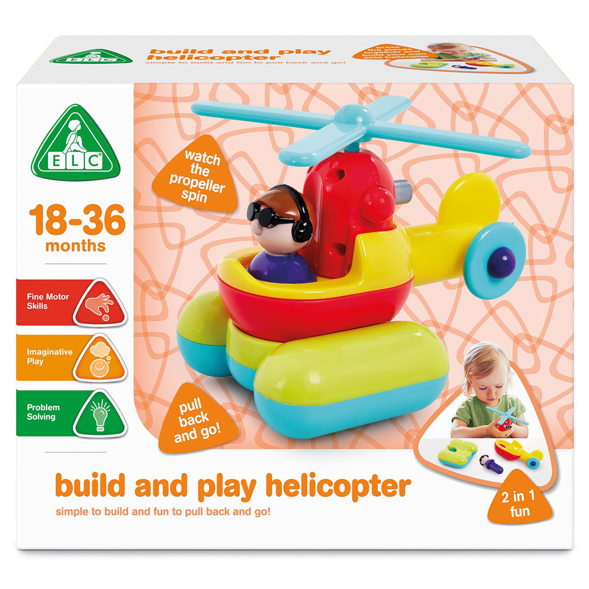 ELC Build & Play Aeroplane 20 cm Multicolour