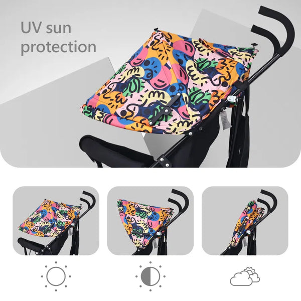 R for Rabbit Stroller Pixie Black Multi