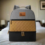 R For Rabbit Caramello Truffle Diaper Bag with Stroller Attachment - Black Mustard