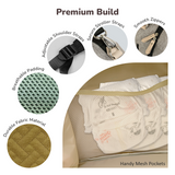 R For Rabbit Caramello Truffle Diaper Bag with Stroller Attachment - Black Mustard