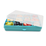 Melii Snackle Box Regular 12 Compartment 48oz – Blue