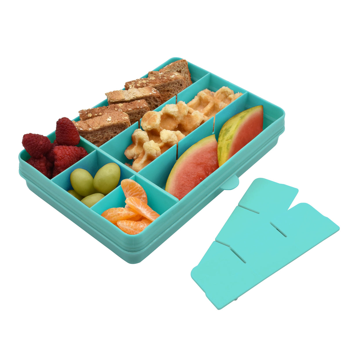 Melii Snackle Box Regular 12 Compartment 48oz – Blue