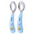 Hopop Stainless Steel Spoon & Fork Set With Travel Case - Blue