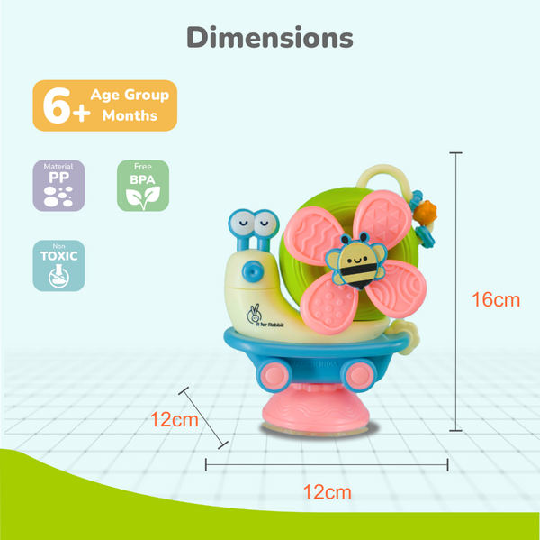 R For Rabbit Orapple Snail Tune BPA-Free Musical Pull Toy - Assorted