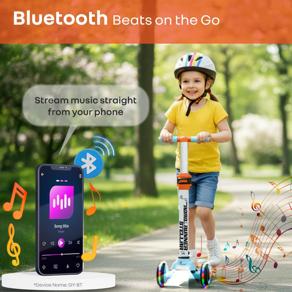 R for Rabbit Road Runner Stellar LED Scooter One Size Blue Orange