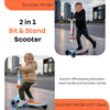 R for Rabbit Road Runner Stellar Duo 2-in-1 Kick Scooter One Size Blue Orange