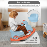 R For Rabbit Rock N Ride 3-in-1 Balance Board, Ride-On - Blue Orange