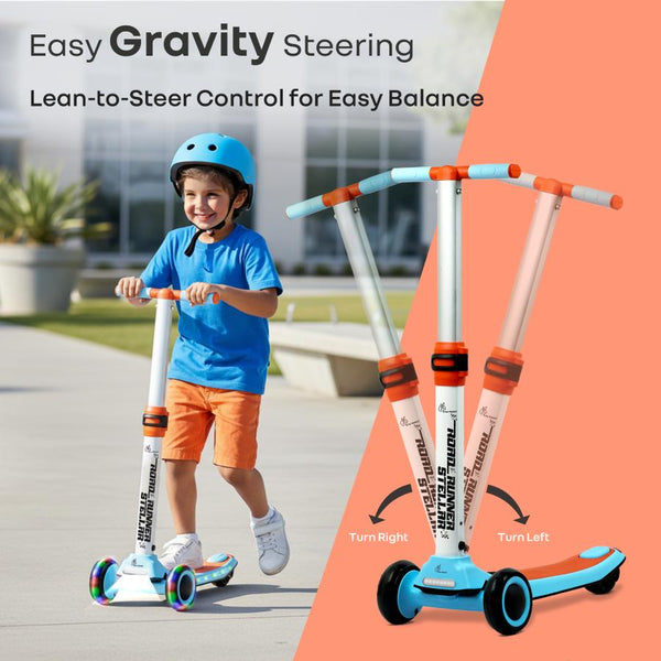 R for Rabbit Road Runner Stellar LED Scooter One Size Blue Orange