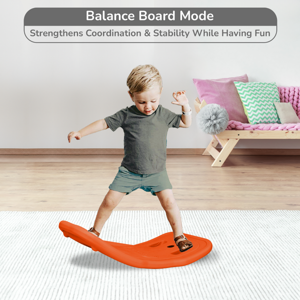 R For Rabbit Rock N Ride 3-in-1 Balance Board, Ride-On - Blue Orange