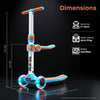 R for Rabbit Road Runner Stellar Duo 2-in-1 Kick Scooter One Size Blue Orange