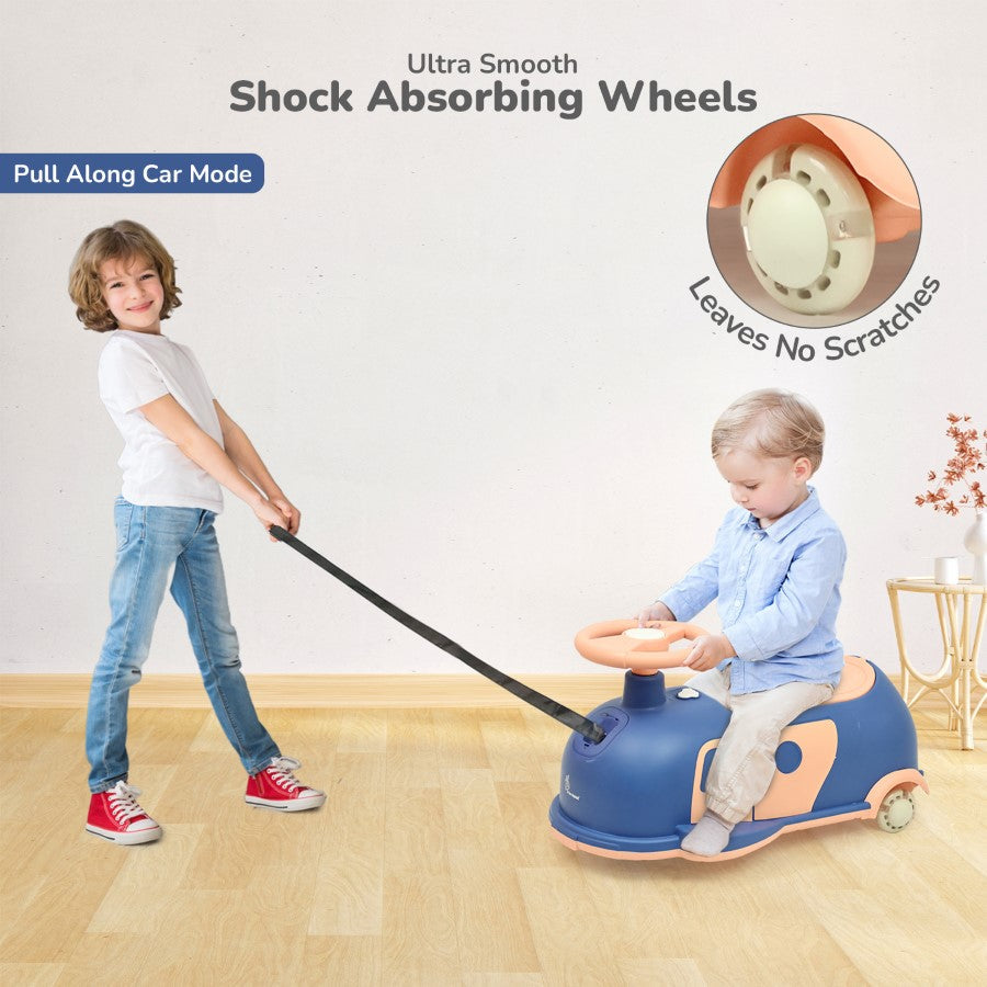 R For Rbbit Iya Iya Caravan Swing car - Blue Peach