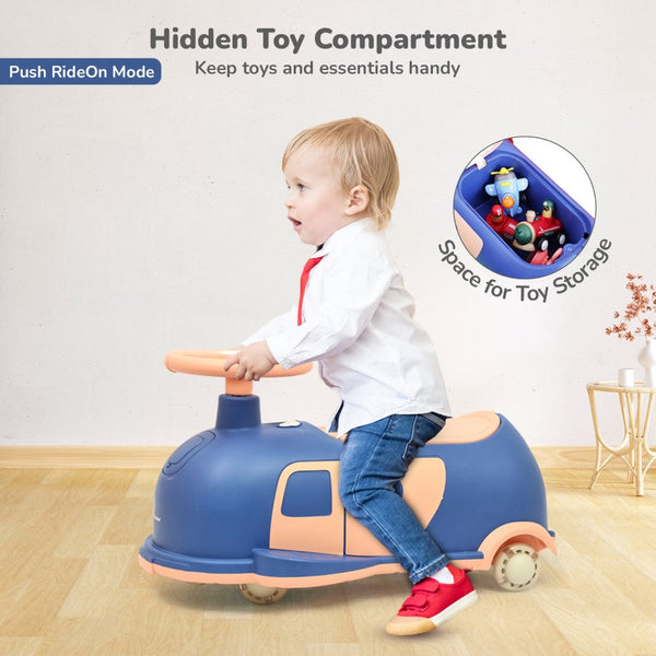 R For Rbbit Iya Iya Caravan Swing car - Blue Peach