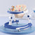 R For Rabbit Little Feet Plus Walker - Detachable Toy Music & Light Blue White