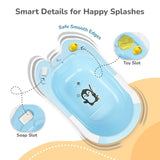 R For Rabbit Bubble Double Snowy: 2-in-1 Baby Bath Tub with Ergonomic Sling