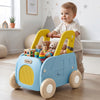 R for Rabbit Kiddie Kart Ride-On & Push Walker 4 in 1 0–3Y Up to 20kg – Blue Yellow