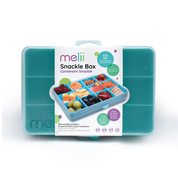 Melii Snackle Box Regular Blue 12 Compartment