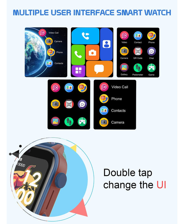 Spiky GNOME 4g Video & Voice Calling Smartwatch with - Pink