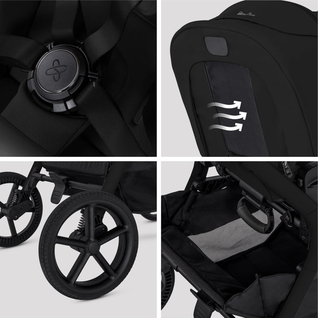 Silver Cross Breez Pushchair Birth to 22 kg Onyx