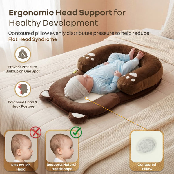 R For Rabbit Snuggy Teddy Baby Nest Lounger - 4 in 1