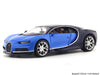 Maisto Bugatti Chiron Diecast Scale Model Car 1:24 Blue