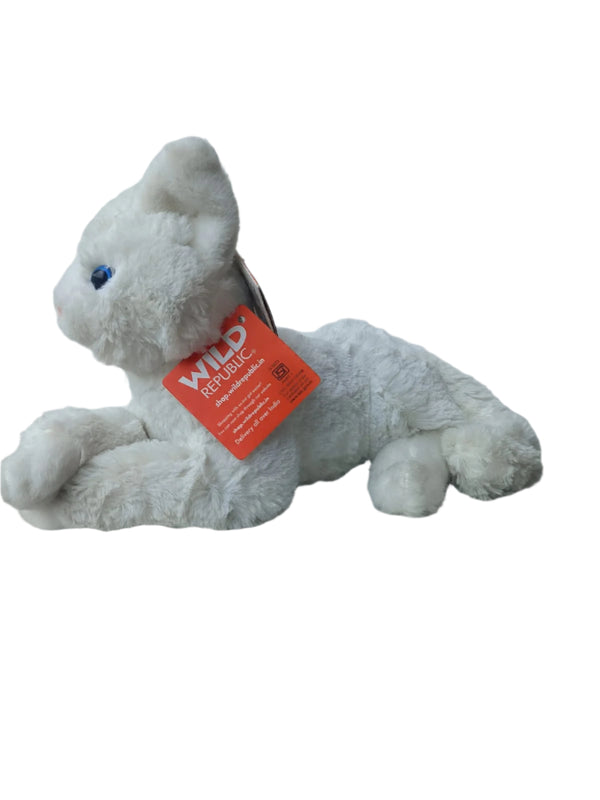 Wild Republic Paws White Longpile Cat