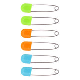 Hopop Baby Nappy Safety Pins with Lock Head Pack of 6 Multicolor