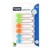 Hopop Baby Nappy Safety Pins with Lock Head Pack of 6 Multicolor